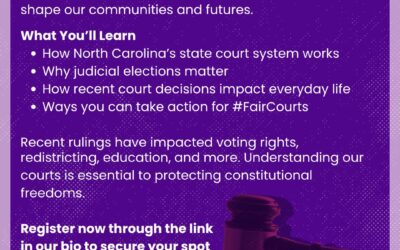 📢 Happening Today! – NC Courts 101 Webinar