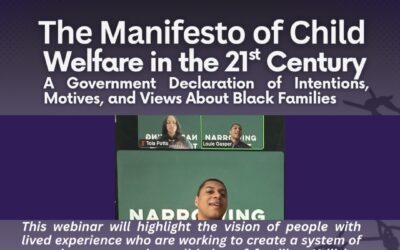 Toia Potts Speaks at The Manifesto of Child Welfare in the 21st Century Webinar