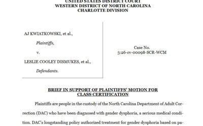Emancipate NC and the ACLU of NC Move to Restore Gender-Affirming Care in North Carolina Prisons