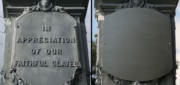 offensive inscription removed